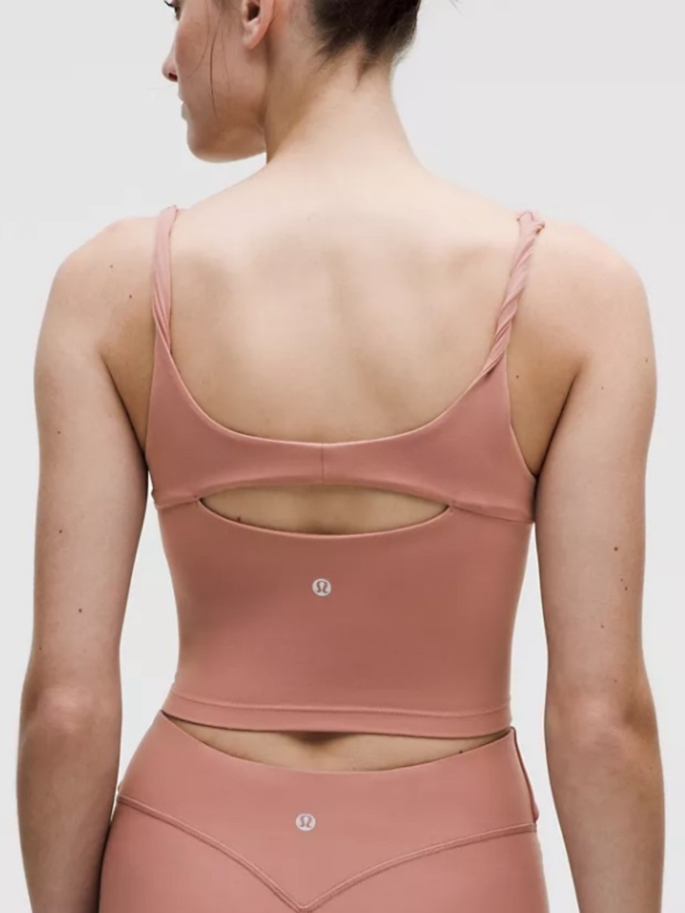Lululemon Align Twist Strap Crop Tank XL Red Clay NWT Nulu Built In Bra Yoga - Picture 2 of 7